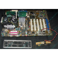 Материнская плата Asus P4PE (FireWire) с процессором Intel Pentium-4 2.4GHz s.478 и памятью 768Mb DDR1 Б/У (Мытищи)