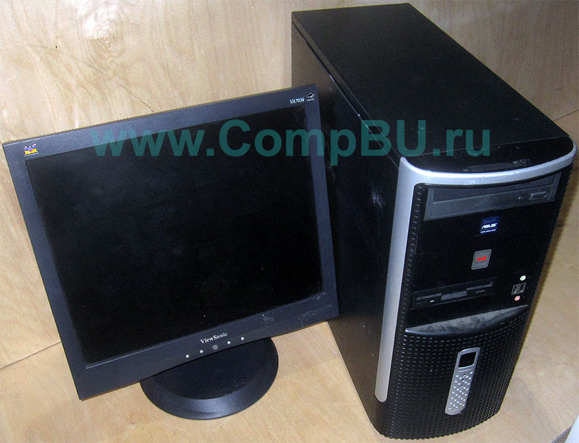 Комплект: одноядерный компьютер Intel Pentium-4 с 1Гб памяти и 17 дюймовый ЖК монитор (Мытищи)